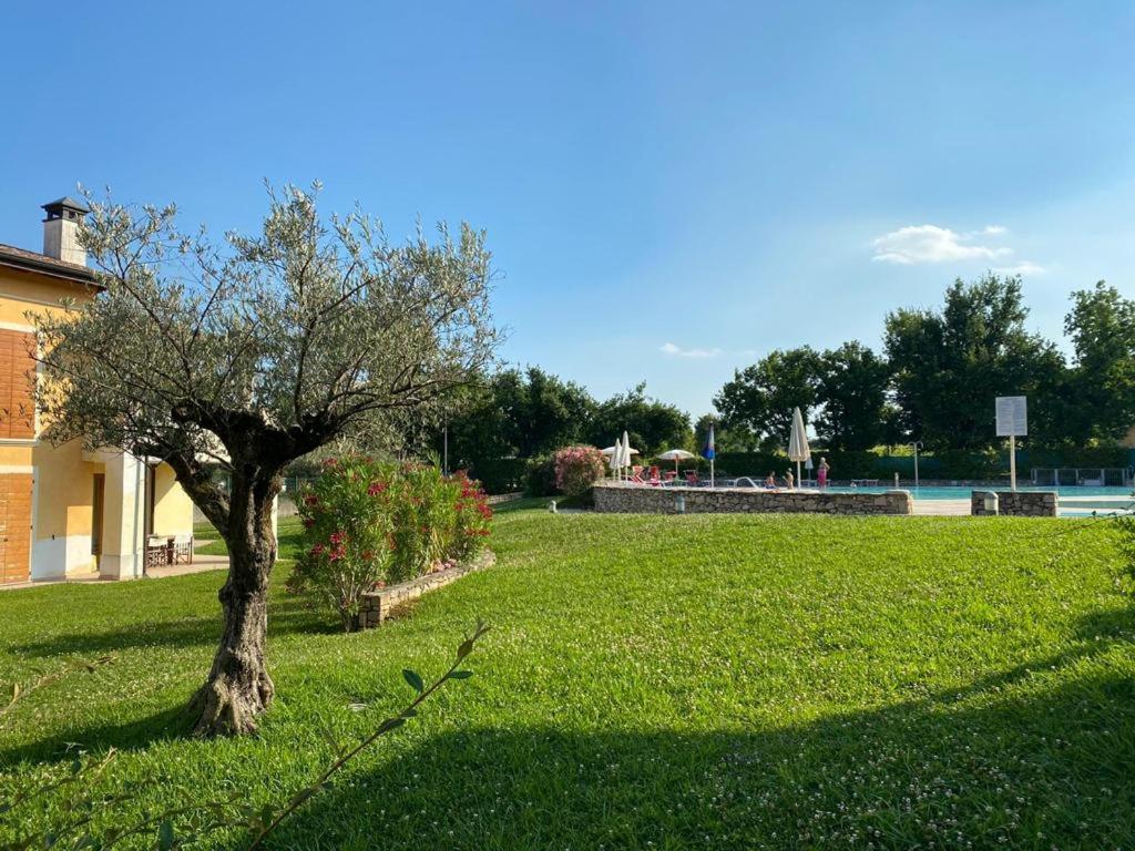The Flowers - Apartments With Private Garden In Residence With Pool Manerba del Garda Bagian luar foto
